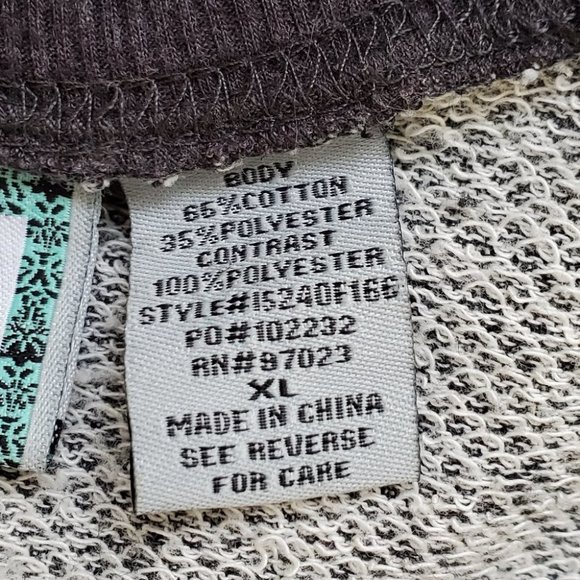 Miken Active Sweatshirt with Back Lace Panel, XL - Picture 11 of 12